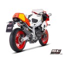 SC Project para YAMAHA XSR900 GP (2024 - 2026) - Línea de escape completa 3-1 acero inoxidable, con escape Oval R60 carbono, neg