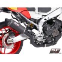SC Project para YAMAHA XSR900 GP (2024 - 2026) - Línea de escape completa 3-1 acero inoxidable, con escape Oval R60 carbono, neg