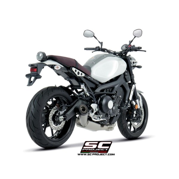 SC Project para YAMAHA XSR 900 (2016 - 2020) - Línea de escape completa 3-1 acero inoxidable, con escape S1 titanio