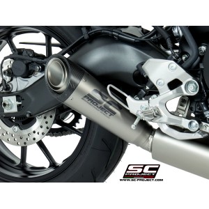 SC Project para YAMAHA XSR 900 (2016 - 2020) - Línea de escape completa 3-1 acero inoxidable, con escape S1 titanio