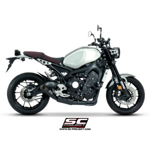 SC Project para YAMAHA XSR 900 (2016 - 2020) - Línea de escape completa 3-1 acero inoxidable, con escape S1, negro mate