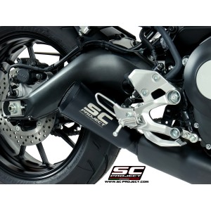 SC Project para YAMAHA XSR 900 (2016 - 2020) - Línea de escape completa 3-1 acero inoxidable, con escape Conico 70s acero inoxid