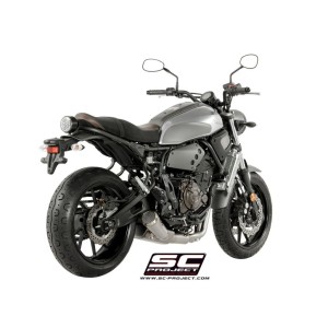 SC Project para YAMAHA XSR 700 (2016 - 2020) - Línea de escape completa 2-1 acero inoxidable, con escape Conico 70s acero inoxid