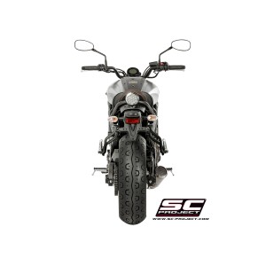 SC Project para YAMAHA XSR 700 (2016 - 2020) - Línea de escape completa 2-1 acero inoxidable, con escape Conico 70s acero inoxid