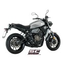 SC Project para YAMAHA XSR 700 (2016 - 2020) - Línea de escape completa 2-1 acero inoxidable, con escape Conico 70s acero inoxid