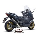 SC Project para YAMAHA TMAX 560 (2022 - 2024) - Línea de escape completa 2-1 acero inoxidable, con escape SC1-R carbono