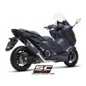 SC Project para YAMAHA TMAX 560 (2020 - 2021) - Línea de escape completa 2-1 acero inoxidable, con escape SC1-R carbono