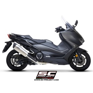 SC Project para YAMAHA TMAX 560 (2020 - 2021) - Línea de escape completa 2-1 acero inoxidable, con escape SC1-R titanio