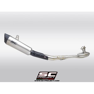 SC Project para YAMAHA TMAX 560 (2020 - 2021) - Línea de escape completa 2-1 acero inoxidable, con escape SC1-R carbono