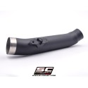 SC Project para YAMAHA TMAX 560 (2020 - 2021) - Supresor de catalizador acero inoxidable, negro mate, compatible con collectores