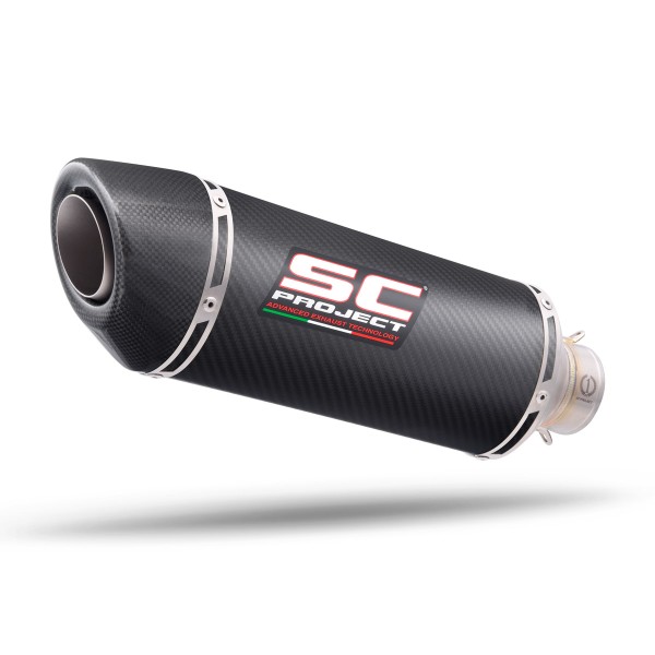 SC Project para YAMAHA FZ8 - FAZER 8 (2010 - 2016) - Escape Oval carbono