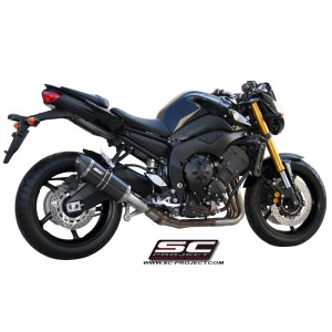 SC Project para YAMAHA FZ8 - FAZER 8 (2010 - 2016) - Escape Oval carbono