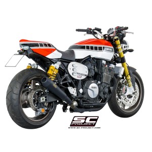 SC Project para YAMAHA XJR 1300 (2015 - 2016) - RACER - Escape Conico Racer acero inoxidable, negro mate