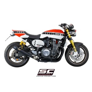 SC Project para YAMAHA XJR 1300 (2015 - 2016) - RACER - Escape Conico Racer acero inoxidable, negro mate