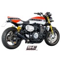 SC Project para YAMAHA XJR 1300 (2015 - 2016) - RACER - Escape Conico 70s acero inoxidable, negro mate