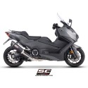 SC Project para YAMAHA TMAX 560 (2025 - 2026) - Línea de escape completa 2-1 acero inoxidable, con escape SC1-R carbono