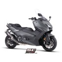 SC Project para YAMAHA TMAX 560 (2025 - 2026) - Línea de escape completa 2-1 acero inoxidable, con escape SC1-R carbono