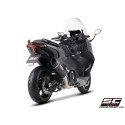 SC Project para YAMAHA TMAX 560 (2025 - 2026) - Línea de escape completa 2-1 acero inoxidable, con escape SC1-R carbono