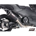 SC Project para YAMAHA TMAX 560 (2025 - 2026) - Línea de escape completa 2-1 acero inoxidable, con escape SC1-R carbono