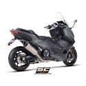 SC Project para YAMAHA TMAX 560 (2025 - 2026) - Línea de escape completa 2-1 acero inoxidable, con escape SC1-R titanio