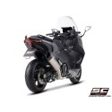 SC Project para YAMAHA TMAX 560 (2025 - 2026) - Línea de escape completa 2-1 acero inoxidable, con escape SC1-R titanio