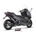 SC Project para YAMAHA TMAX 560 (2025 - 2026) - Línea de escape completa 2-1 acero inoxidable, negro mate, con escape SC1-R carb
