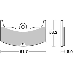 Pastilla de freno SBS P552-LF