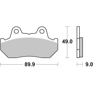 Pastilla de freno SBS P572-LF