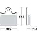 Pastilla de freno SBS P573-LF