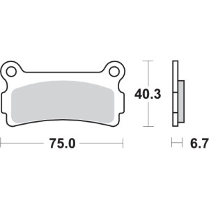 Pastilla de freno SBS P636-LF