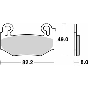 Pastilla de freno SBS P1004-HS