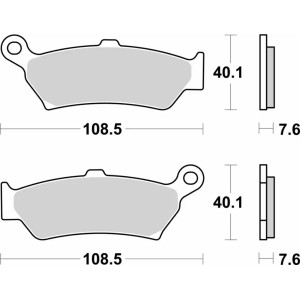 Pastilla de freno SBS P1005-LS