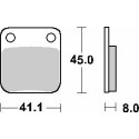 Pastilla de freno SBS P100-HF