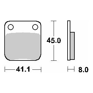 Pastilla de freno SBS P100-HF