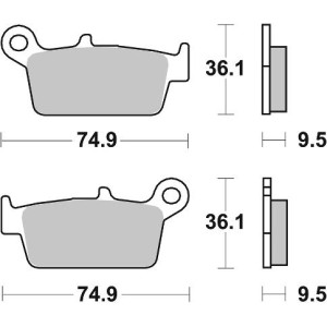 Pastilla de freno SBS P101-MS