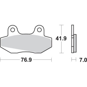Pastilla de freno SBS P103-HF