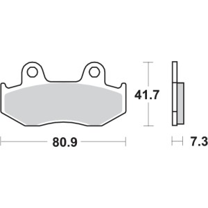 Pastilla de freno SBS P104-HF