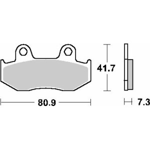 Pastilla de freno SBS P104-MS
