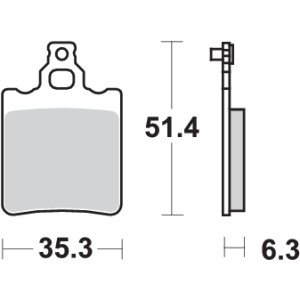 Pastilla de freno SBS P106-HF