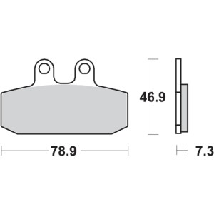 Pastilla de freno SBS P108-HM