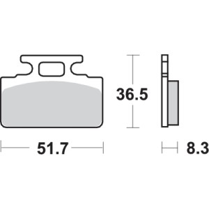 Pastilla de freno SBS P110-HF