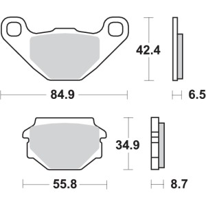 Pastilla de freno SBS P113-HF