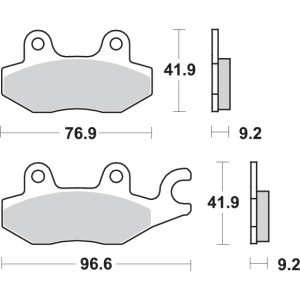 Pastilla de freno SBS P119-MS