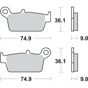 Pastilla de freno SBS P121-HF