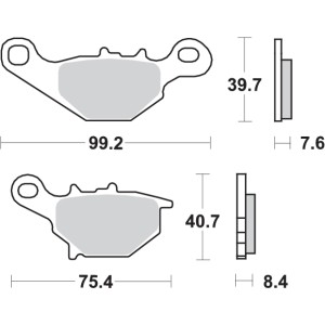 Pastilla de freno SBS P122-HF