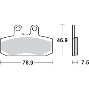 Pastilla de freno SBS P124-HF