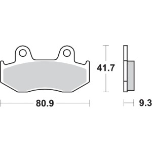Pastilla de freno SBS P125-MS