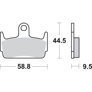 Pastilla de freno SBS P129-HF