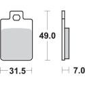 Pastilla de freno SBS P130-HF