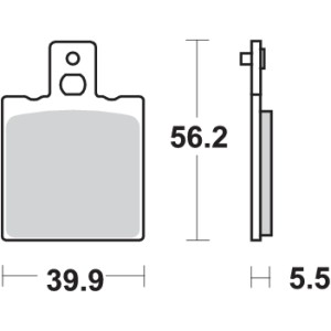 Pastilla de freno SBS P131-HF